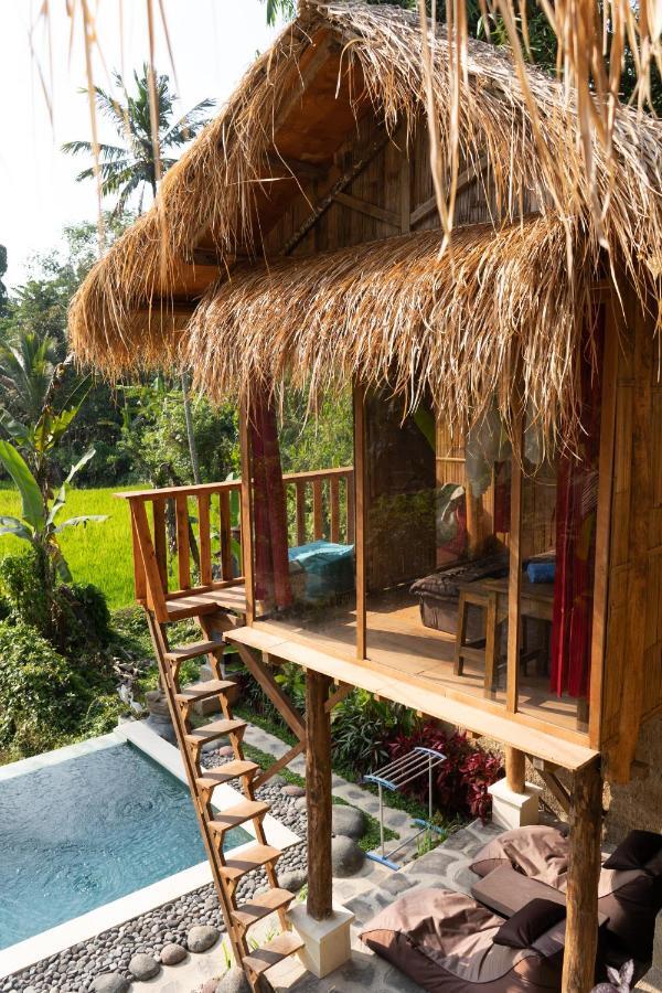 Bali Bamboo Jungle Huts And Hostel Tampaksiring Exterior photo
