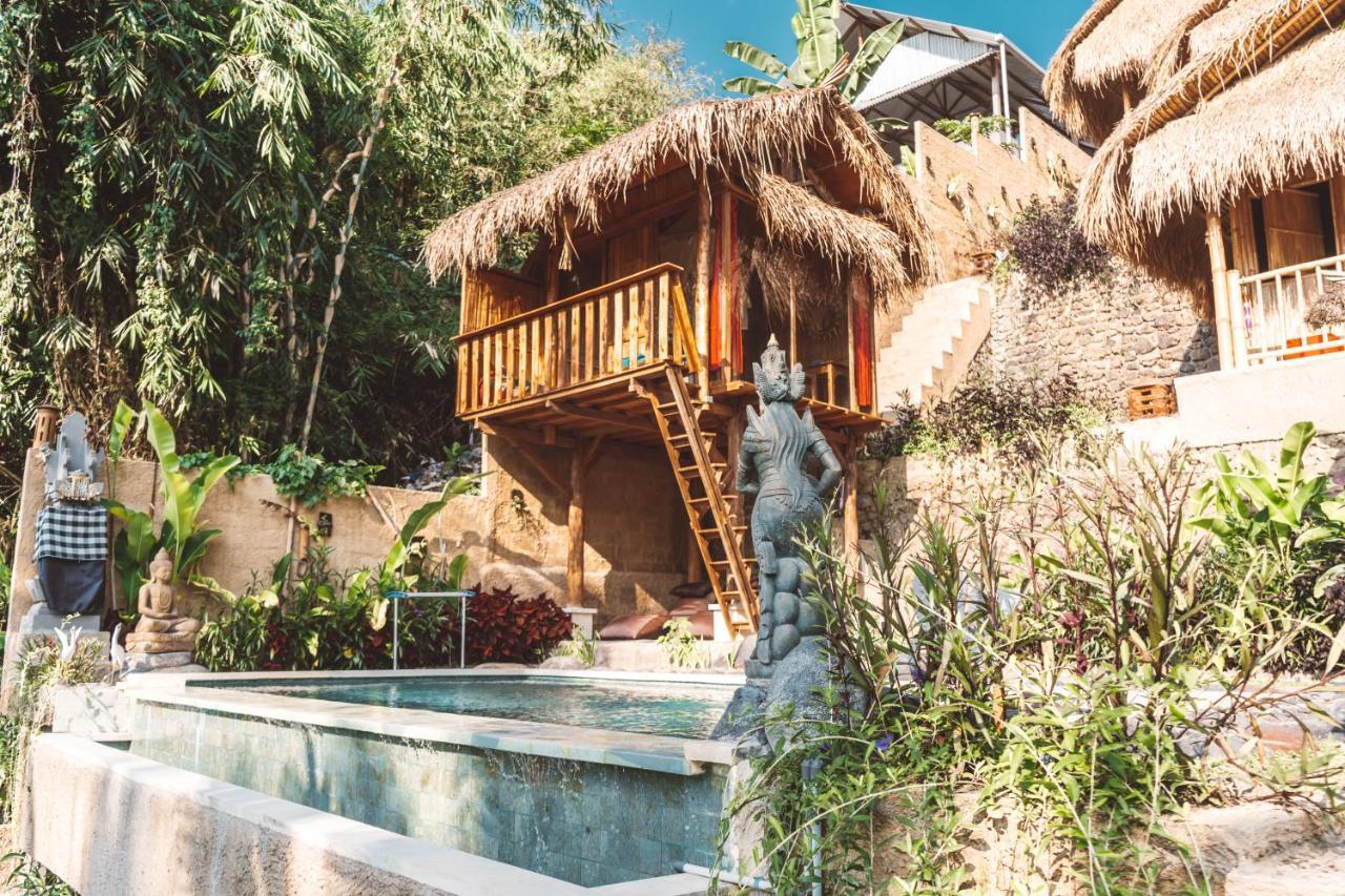 Bali Bamboo Jungle Huts And Hostel Tampaksiring Exterior photo